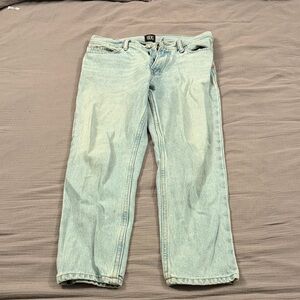 BDG Men's Faded Blue Straight Jeans